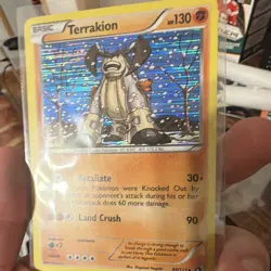 Pokemon TCG 2-Card Holo Lot Chandelure 43/108 & Terrakion 84/113 - Image 2