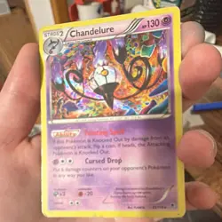 Pokemon TCG 2-Card Holo Lot Chandelure 43/108 & Terrakion 84/113 - Image 3