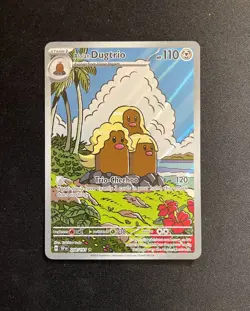 Pokemon Card - Alolan Dugtrio Surging Sparks 208/191 Illustration Rare - Image 1