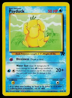 Pokemon Card Psyduck 65/82 Team Rocket Common - Image 1