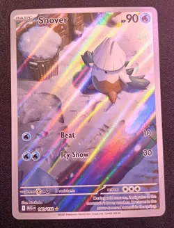 Pokemon TCG Mega Evolution Snover Illustration Card 140/132 - Image 1