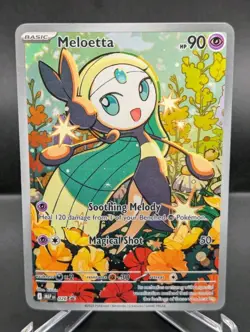 Pokemon Meloetta 026 Mega Evolution Promo Holo Full Art HP Card - Image 1