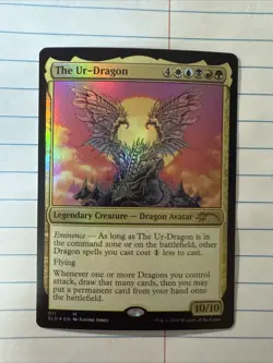 Magic the Gathering Secret Lair Drop Series the Ur-Dragon #011 Foil Card - Image 1