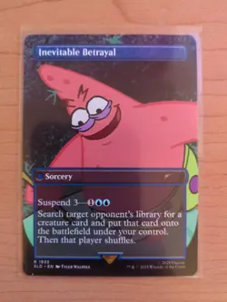 INEVITABLE BETRAYAL MAGIC THE GATHERING MTG SECRET LAIR SPONGEBOB NON-FOIL 1935 - Image 1