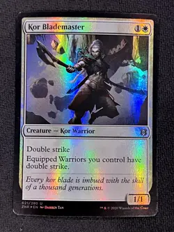 MTG Magic the Gathering Zendikar Rising Foil Kor Blademaster 21/280 Uncommon - Image 1