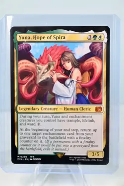 MTG - FIN - 0250 - R Yuna, Hope of Spira Final Fantasy, Magic: The Gathering - Image 1