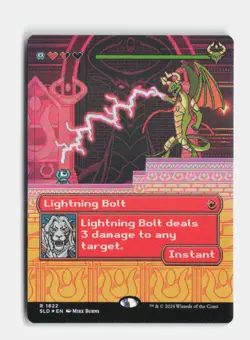 Lightning Bolt () (Rainbow Foil) 1822 Foil Secret Lair Drop Series MTG NM - Image 1