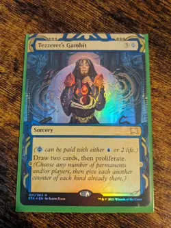 Tezzeret's Gambit (Foil Etched) Strixhaven: Mystical Archives Foil - Image 1