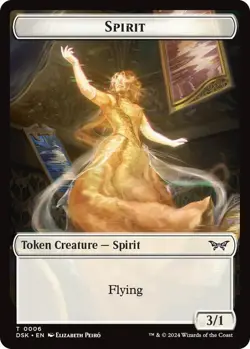 Spirit Token - T6 - MTG - Duskmourn: House of Horror (DSK) - Image 1
