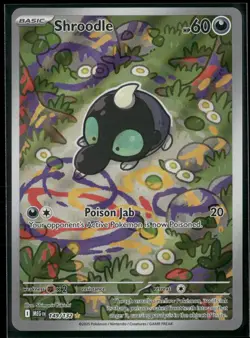 Shroodle 149/132 Illustration Rare Mega Evolution Pokemon Near Mint - Image 1