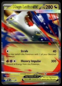 Mega Latias ex MEP 011 JUMBO OVERSIZED Black Star Promo Pokemon Card - Image 1