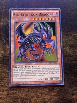 Red-Eyes Toon Dragon - SHVI-EN036 - 1st Edition - Super Rare - LP - Image 1