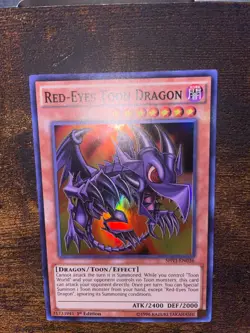 Red-Eyes Toon Dragon - SHVI-EN036 - 1st Edition - Super Rare - LP - Image 3