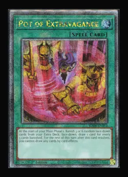 Pot of Extravagance QCSR (New Art) RA04-EN093 1st Edition Yu-Gi-Oh NM - Image 1