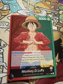 One Piece Monkey D Luffy OP01-003 Leader Parallel Romance Dawn near mint - Image 1