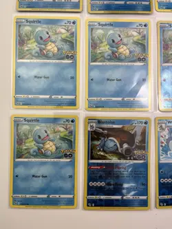 Squirtle Wartortle Blastoise Pokemon Go 12 Card Lot Evolution Line - Image 5