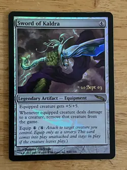 MTG Sword of Kaldra Prerelease Cards Foil Near Mint Condition - Image 1