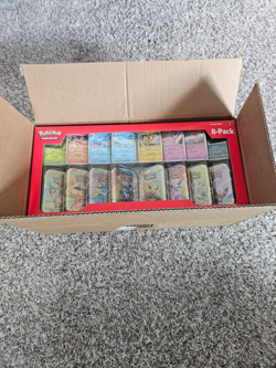 Pokemon Prismatic Evolutions 8 Mini-Tins with Promo Cards Costco 2-pack - Sealed - Image 2