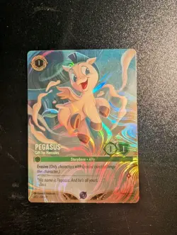 Pegasus Gift For Hercules DLC Foil Promo 1/C2 EN-9 NM Disney Lorcana - Image 1