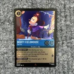 Disney Lorcana Winterspell Morty Fieldmouse Tiny Tim 157/204 Rare Foil NM - Image 1