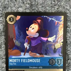 Disney Lorcana Winterspell Morty Fieldmouse Tiny Tim 157/204 Rare Foil NM - Image 5