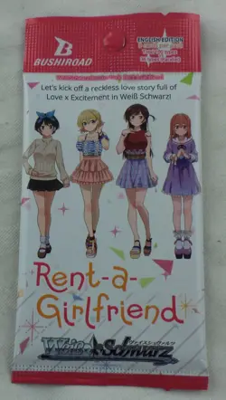 WeiB Schwarz TCG: Rent a Girlfriend 9-Card Booster Pack WSEBPKNKW86-S Weiss 8885009406419 - Image 1