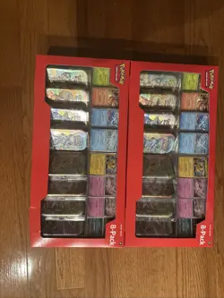 Pokemon Prismatic Evolutions 8 Mini-Tins with Promo Cards Costco 2-pack - Image 1