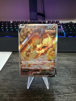 Pokemon TCG Flareon v SWSH179 Promo Alternate Art Sword & Shield Card - Image 1