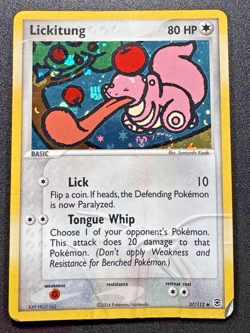 Lickitung 37/112 EX FireRed & LeafGreen Pokemon Card Reverse Holo Foil Rare VHP - Image 1