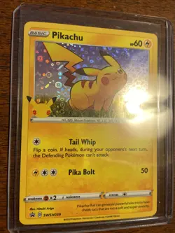 Pikachu 25th Anniversary Card SWSH039 HOLO Promo Pokemon General Mills PACK FRSH - Image 2