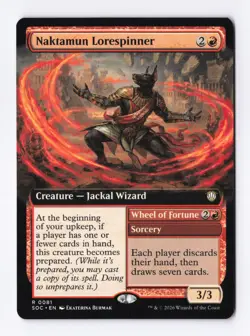 Naktamun Lorespinner (Extended Art) 81 (R) MTG Commander Secrets of Strixhaven - Image 1