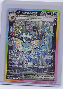 Vaporeon ex 149/131 Holo Prismatic Evolutions Pokemon NM - Image 1