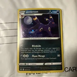 Umbreon - SWSH129 Black Star Promo Holo Pokemon - NM/Lp - Image 1