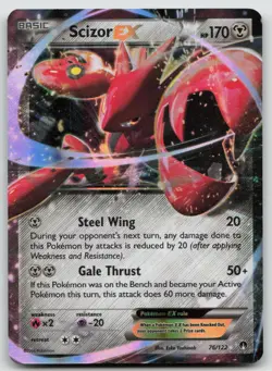 Scizor EX 76/122 Holo EX Rare BREAKpoint Pokemon Holo NM - Image 1