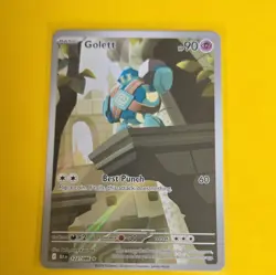 Pokemon Golett Illustration Rare Holo Sv: Black Bolt 122/086 English 90 HP - Image 1