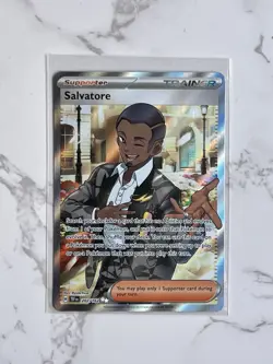Pokemon TCG Salvatore Full Art 202/162 Sv05: Temporal Forces Holo Ultra Rare - Image 1