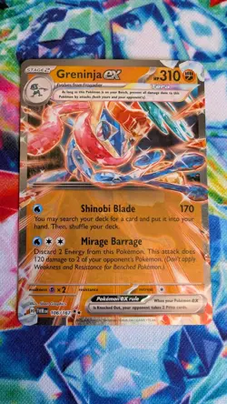 Greninja ex 106/167 - Twilight Masquerade - Pokemon TCG - Double Rare - Image 1
