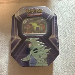 Pokemon TCG Tyranitar Triple Whammy Tin Sealed Galaxy Holo Promo Evolution Line - Image 1
