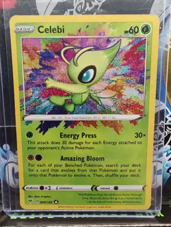 Pokemon Company Celebi 009/185 Swsh04 Vivid Voltage Amazing Rare Holo 60 HP Eng - Image 1