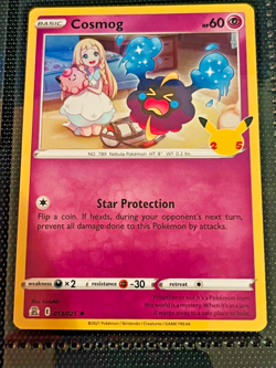 Pokemon Cosmog # 013/025 Celebrations 25th Anniversary Holo Rare NM - Image 1