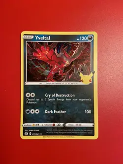 Pokemon Yveltal 019/025 & Xerneas 011/025 - 25th Celebrations Holo (Pack Fresh) - Image 2