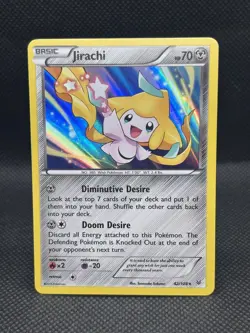 Pokemon TCG Jirachi 42/108 Roaring Skies Holo Rare - Image 1