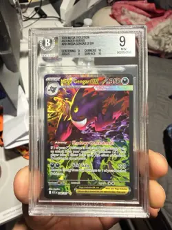 Beckett BGS 9 Mega Gengar EX Ascended Heroes SIR Holo EN 284/217 - Image 1