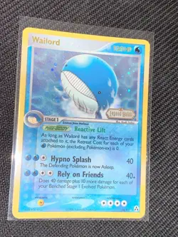 Wailord 14/92 English Reverse Holo Foil - Pokemon EX Legend Maker Booster Box - Image 1