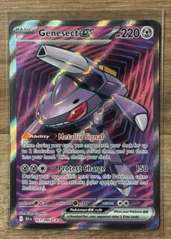 Genesect ex 161/086 Holo Ultra Rare Black Bolt Pokemon Near Mint - Image 1