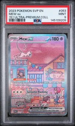 PSA 9 2023 POKEMON SVP EN-SV PROMO 053 MEW EX 151 ULTRA PREMIUM COLLECTION - Image 1