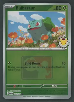 Pokemon Day 2026 MEG Bulbasaur 001/132 Stamped Reverse Holo NM Near Mint - Image 1