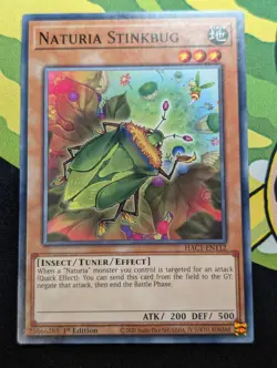Naturia Stinkbug HAC1-EN112 - Common YuGiOh TCG Card - Image 1
