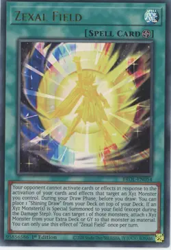Yugioh BROL-EN054 - Zexal Field - Ultra Rare - Image 1