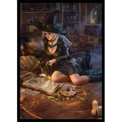 Lilibeth's Casual Conjuring – Yugioh Size – 100 Smooth Matte TCG Card Sleeves - Image 1